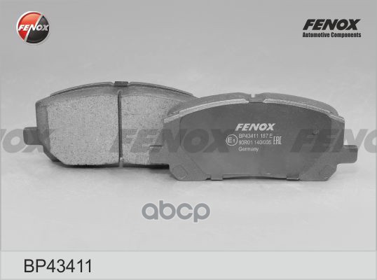Колодки Тормозные Дисковые | Перед Прав/Лев | FENOX арт. BP43411