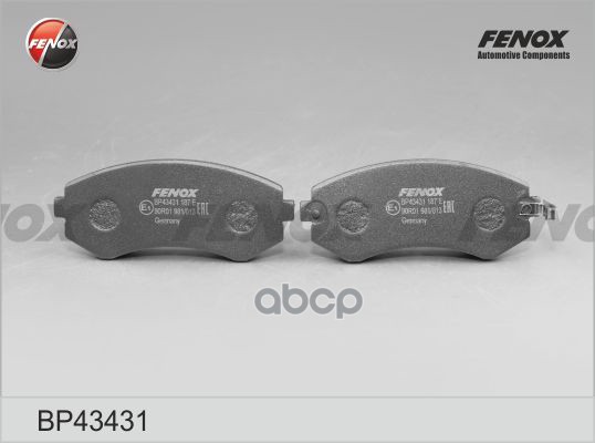 Колодки передние Nissan Almera, 1.4i-2.0D, 96- BP43431 FENOX арт. BP43431