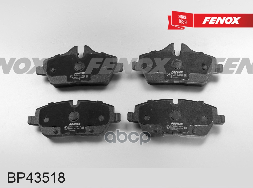 Колодки тормозные дисковые BMW 1 (E81 E87) 04-  Mini Cooper 06- FENOX арт. bp43518