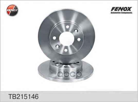Диск тормозной Renault Logan 04-, Logan MCV 07-, Sandero 08-, 19 l,ll, Clio l,ll, Megane без АБС FENOX арт. TB215146