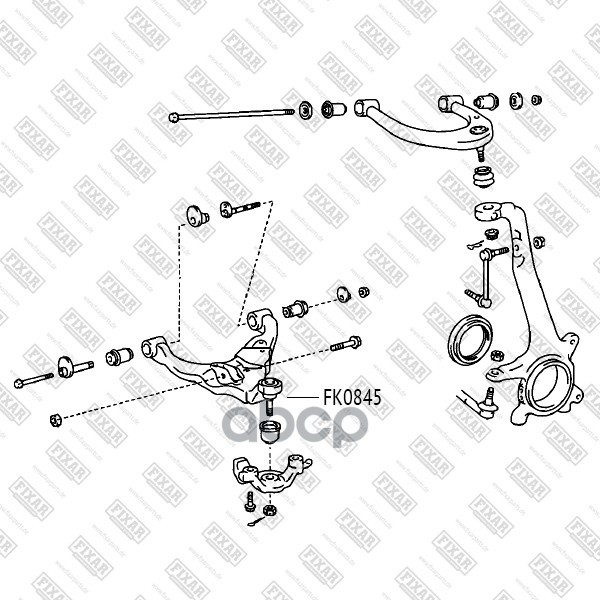 Опора Шаровая Нижняя Левая/Правая Toyota Land Cruiser 96-> Fixar Fk0845 FIXAR арт. FK0845