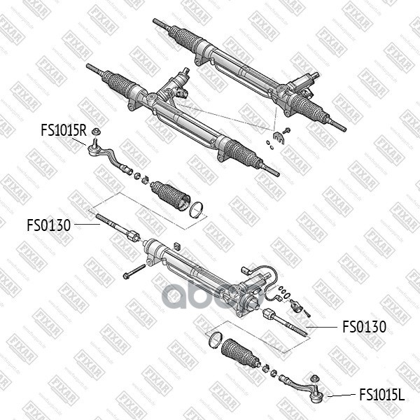 Наконечник рулевой тяги правый FIXAR арт. FS1015R