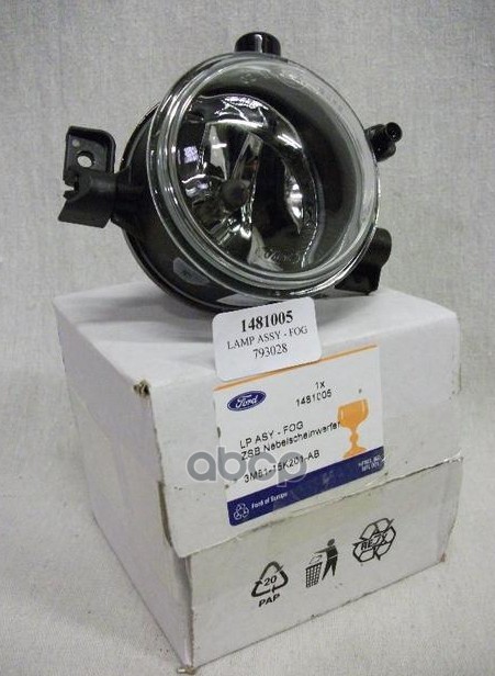 ПТФ ПРАВАЯ/FOG LAMP 1481005 FORD арт. 1481005