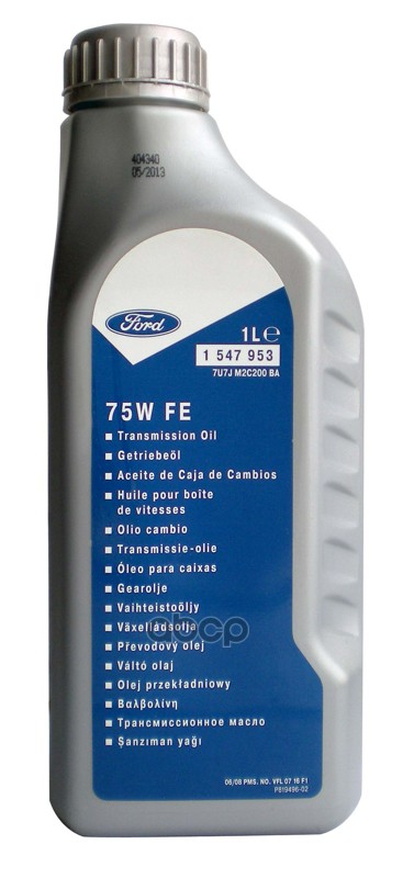 Масло Трансмиссионное Ford Transmission Oil 75W 1 Л 1 547 953 FORD арт. 1 547 953