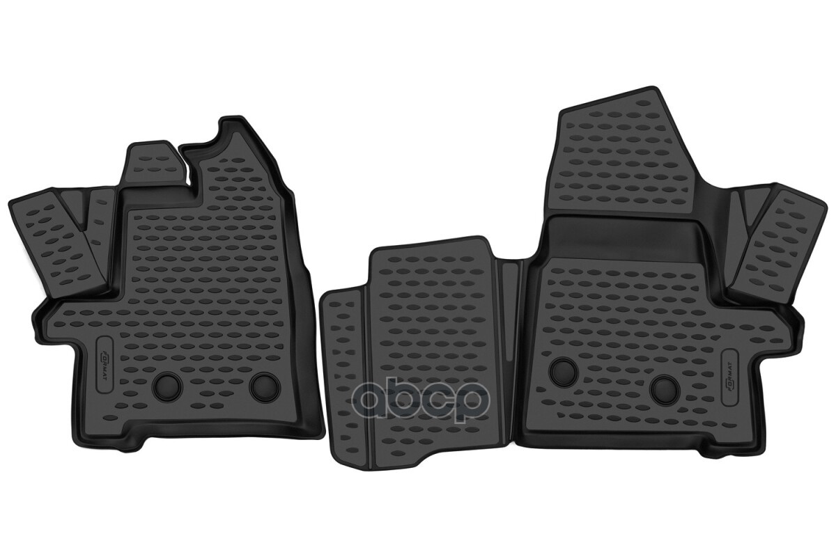 Коврики 3D в салон для FORD Transit 2014-, 2шт. (ПУ, повышенная износостойкость) / Форд Транзит FORMAT арт. FORMAT.3D1675210k