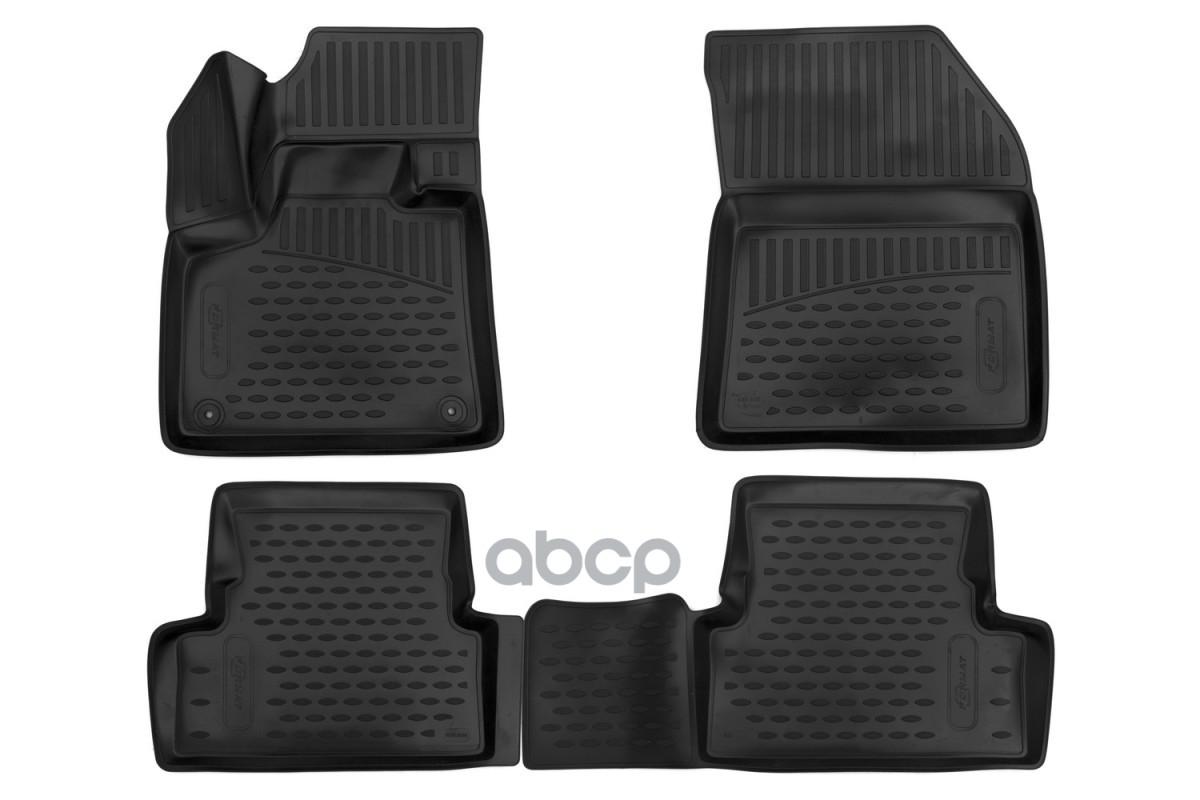 Коврики 3D в салон PEUGEOT 3008 2016-2023, SUV, 4 шт. (ПУ, повышенная износостойкость) / Пежо FORMAT арт. FORMAT.3D3835210k