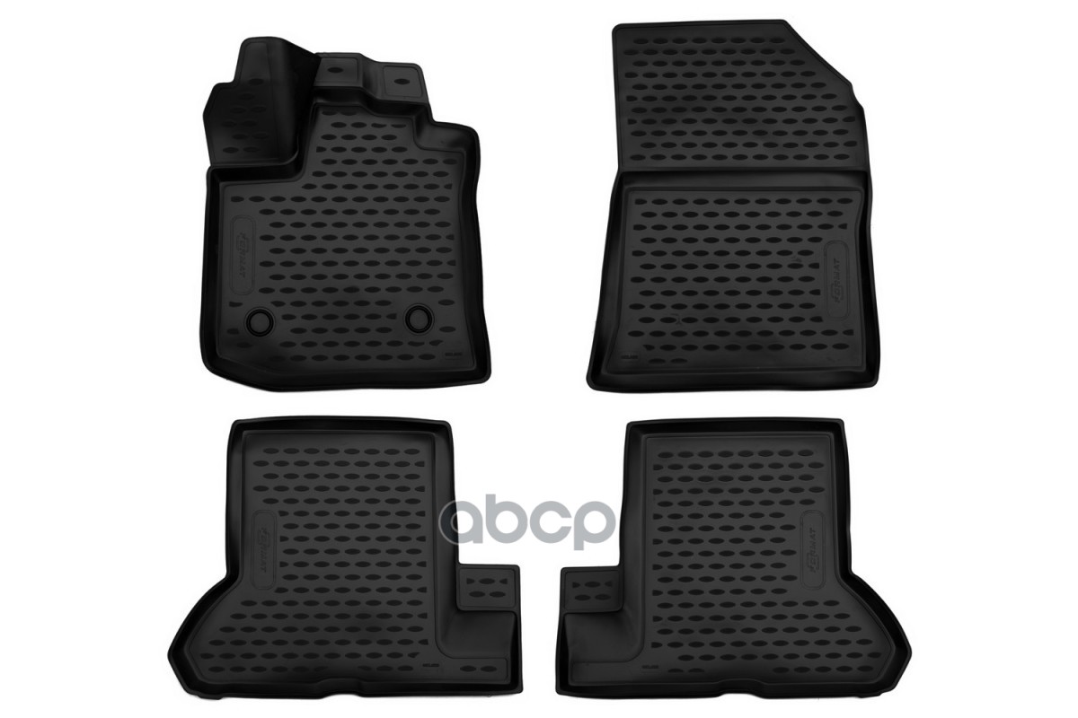 Коврики 3D в салон для RENAULT Dokker (I), 2012-, 4 шт. (ПУ, повышенная износостойкость) /  / Рено Доккер FORMAT арт. FORMAT....