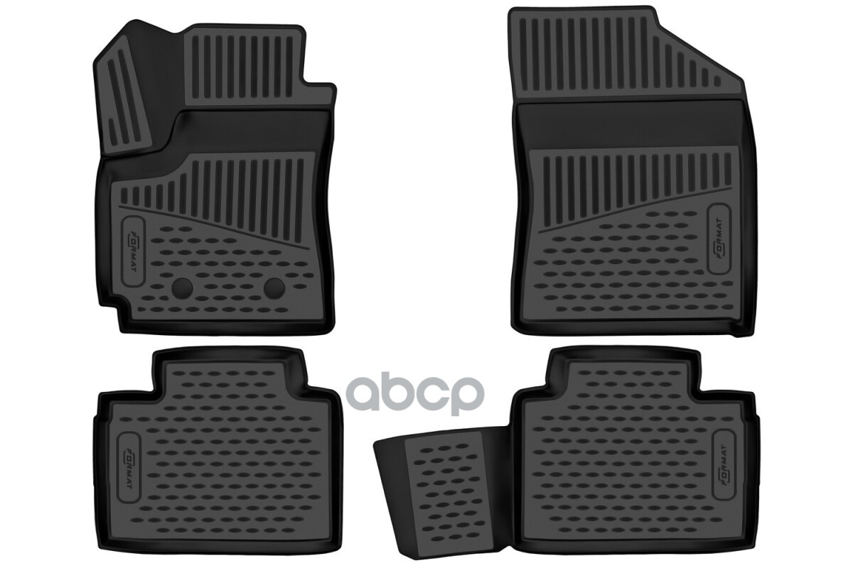 Коврики 3D в салон для FAW Besturn X40 (I) 2016-, 4шт. (ПУ, повышенная износостойкость) / ФАВ Бестерн Х40 FORMAT арт. FORMAT....