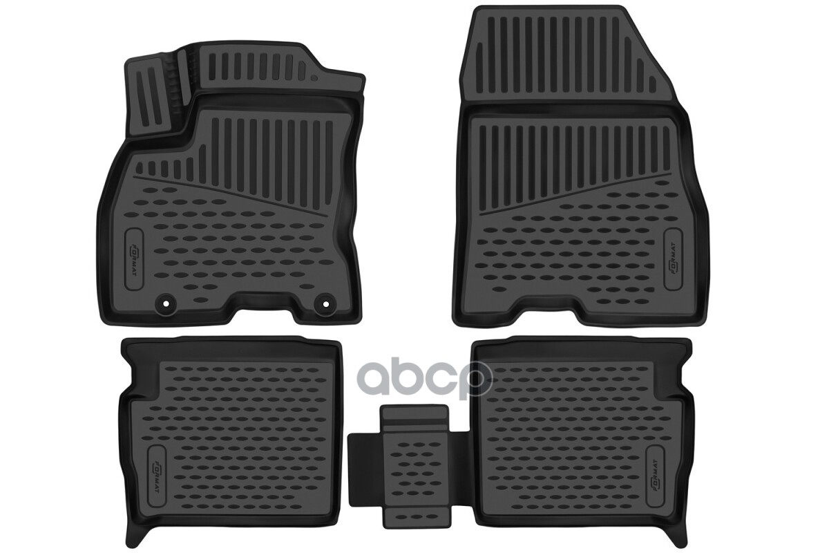 Коврики 3D в салон для EVOLUTE i-Pro (I) 2022-, 4шт. (ПУ, повышенная износостойкость) / Эволют Ай Про FORMAT арт. FORMAT.3DA6...