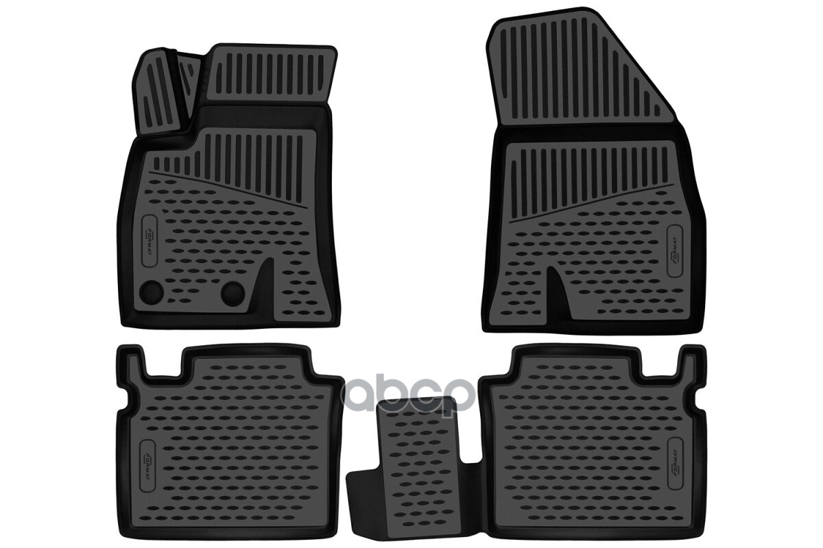 Коврики 3D в салон для CHERY Arrizo 8 2022-, седан, 4шт. (ПУ, повышенная износостойкость) / Черри Арризо 8 FORMAT арт. FORMAT...