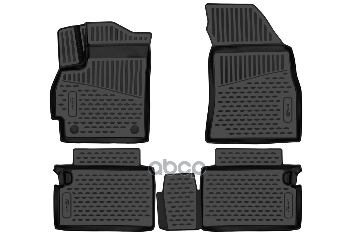 Коврики 3D в салон для OMODA C5 (T19C) 2022-, Внед, 4шт. (ПУ, повышенная износостойкость) / Омода Ц5 FORMAT арт. FORMAT.3DAN0...