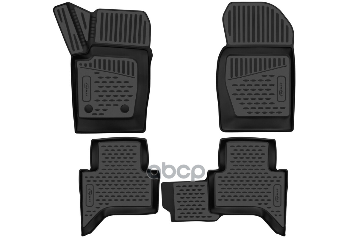 Коврики 3D в салон для TANK 300 2022-, 2025- , 4шт. (ПУ, повышенная износостойкость) / ТАНК FORMAT арт. FORMAT.3DAN0380210k