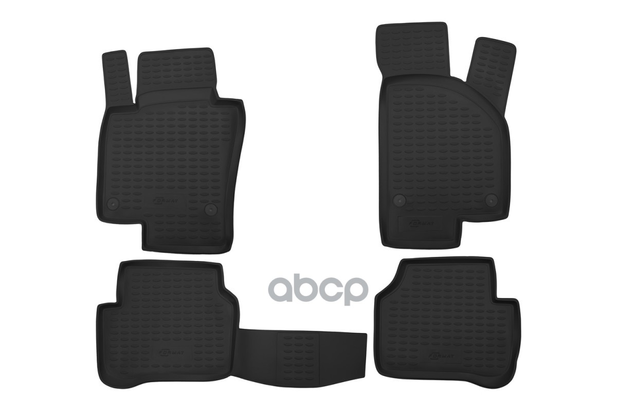Коврики в салон для VOLKSWAGEN Passat B6, 2005-2010, 4 шт. (ПУ, повышенная износостойкость) / Фольксваген Пассат FORMAT арт. ...