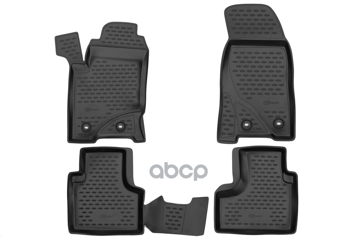 Коврики в салон для CHEVROLET NIVA 2009-2020, LADA NIVA Travel (I,Iрест) 2020-, 4 шт. (ПУ, повыше / Шевроле Нива FORMAT арт. ...