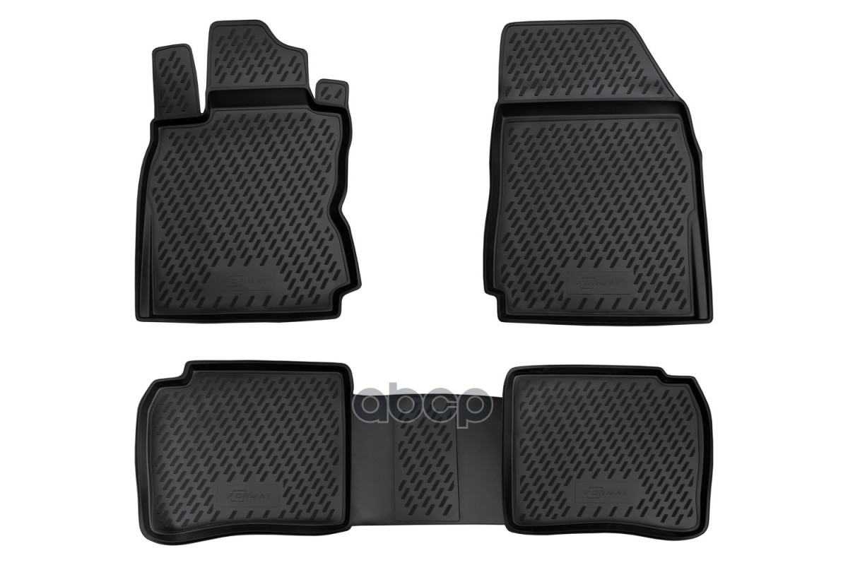 Коврики в салон для NISSAN Note (I, Ir), 2005-2013, 4 шт. (ПУ, повышенная износостойкость)  / Ниссан Ноут FORMAT арт. FORMAT....