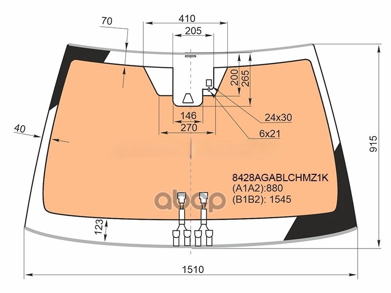 Стекло лобовое (Обогрев полный/ Камера/ Датчик дождя/ Молдинг) Toyota Camry Europe/Russia (XV70) 20- FYG арт. 8428AGNBLCHMZ1K