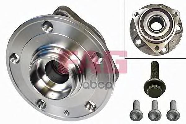 Ступица передняя в сборе L=R AD A3/VW Golf V/VI/Caddy 06-> FAG 713 6109 80 Fag арт. 713 6109 80