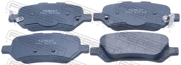 КОЛОДКИ ТОРМОЗНЫЕ ЗАДНИЕ TOYOTA VENZA AGV15/GGV15 4WD 2008- Febest арт. 0101-agv10r
