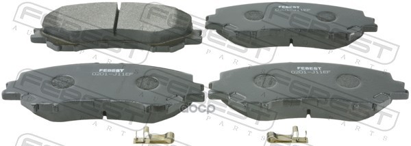 Колодки тормозные передние комплект NISSAN X-TRAIL 0201-J11EF Febest арт. 0201-J11EF