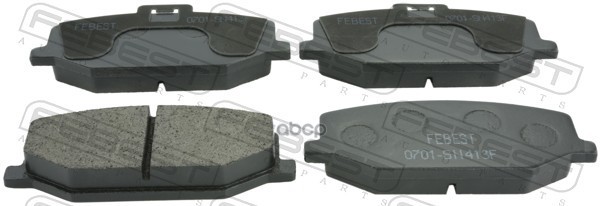 Колодки тормозные передние комплект (с противоскрипной пластиной) Febest арт. 0701SN413F