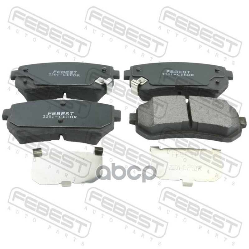 Колодки задние HYUNDAI IX35/TUCSON 10MY 2009- 2201-CEEDR Febest арт. 2201-CEEDR