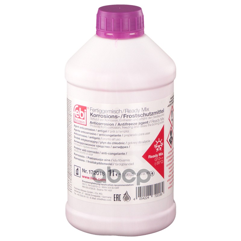 Антифриз FEBI G12++ готовый -35 фиолетовый 1 л 172018 Febi арт. 172018