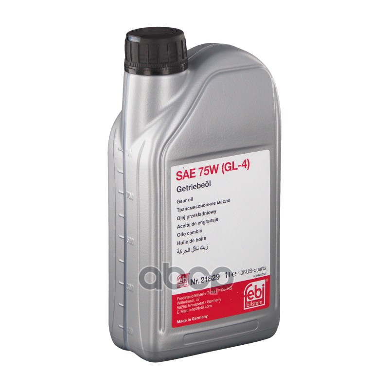 Масло трансмиссионное Febi Gear box Oil 75W 1 л 21829 Febi арт. 21829