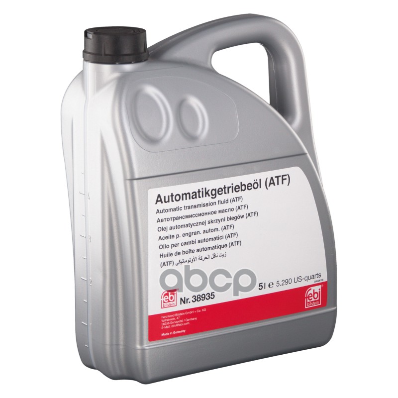 Жидкость трансмиссонная ATF M-1375.4 / BMW ATF II 5л желтый 38935 Febi арт. 38935