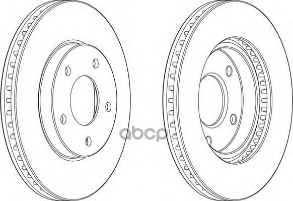 Диск Тормозной Передний Mitsubishi Lancer X/Outlander I/Space Runner Ferodo Ddf1599 Ferodo арт. DDF1599