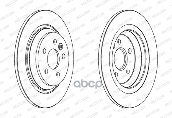 Диск Тормозной Ddf1720c Ferodo арт. DDF1720C