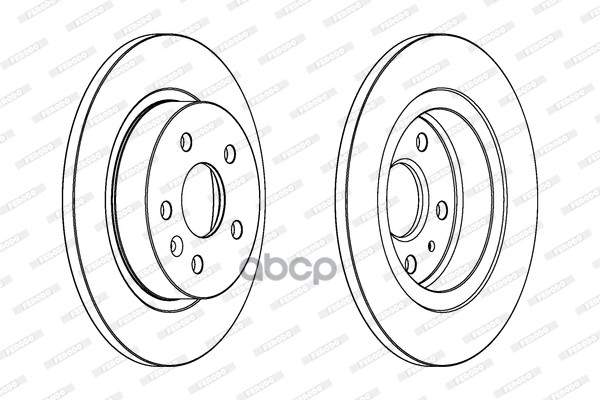 Диск Тормозной Задний Opel Astra J / Chevrolet Cruze 09- Ferodo Ddf1872c Ferodo арт. DDF1872C