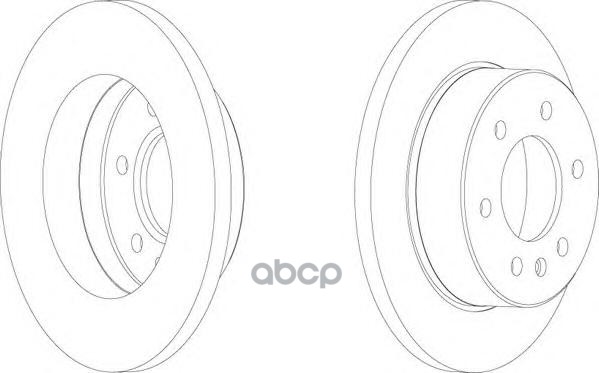 Диск Тормозной Задний Mb Sprinter/Vw Crafter/Lt Ii Ferodo арт. FCR311A