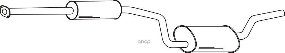 Глушитель Средн Часть Mazda: 3 1.4I 16V, 1.6I 16V 06/03-01/09 Hatchback Sedan Ferroz арт. 14.083