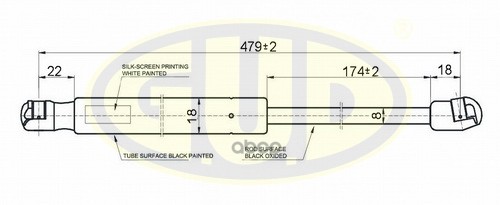 Амортизатор Крышки Багажника | Зад | G.U.D арт. GGS020343