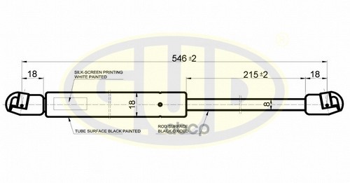 Амортизатор Крышки Багажника | Зад | G.U.D арт. GGS020461
