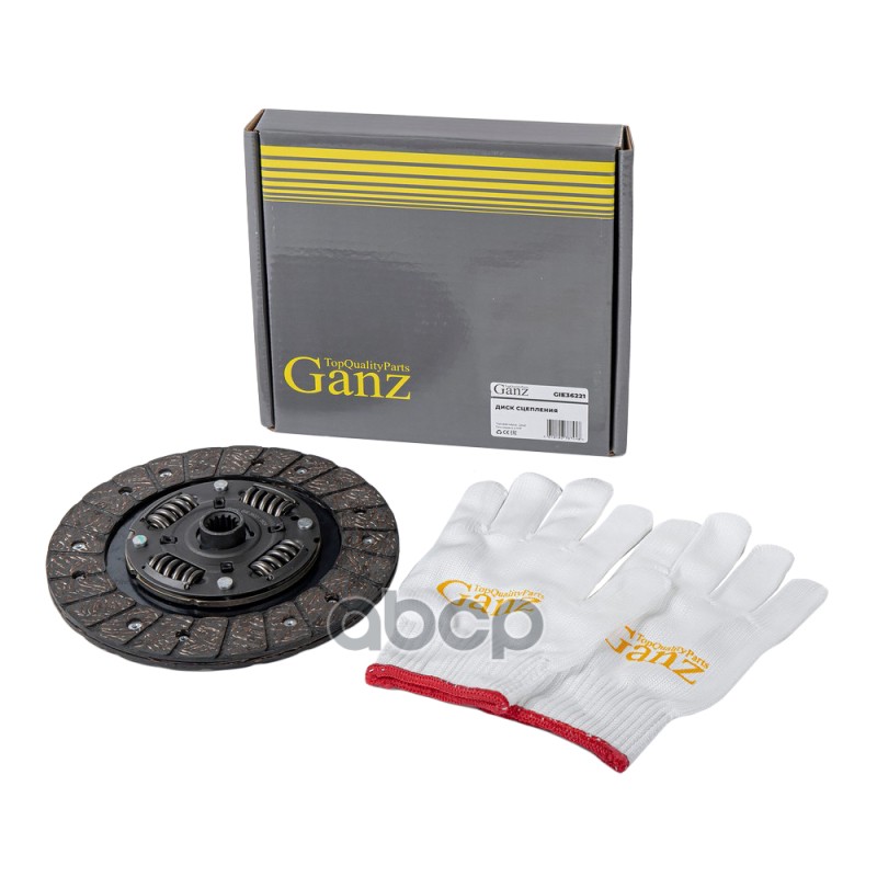 Диск сцепления CHEVROLET Aveo (T300) 1.2 (A12XEL,A12XER), 1.4 GANZ GIE36221 GANZ арт. GIE36221