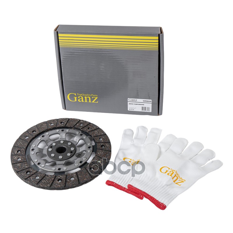 Диск сцепления NISSAN Qashqai, X-TRAIL T31, TIIDA, CUBE GANZ GIE36225 GANZ арт. GIE36225