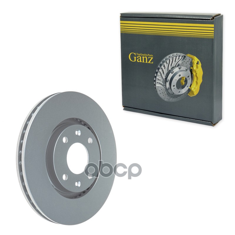 Диск тормозной передний с покрытием CITROEN C4/DS4/PEUGEOT 207/308/3008/Partner II GANZ GIJ10014 GANZ арт. GIJ10014
