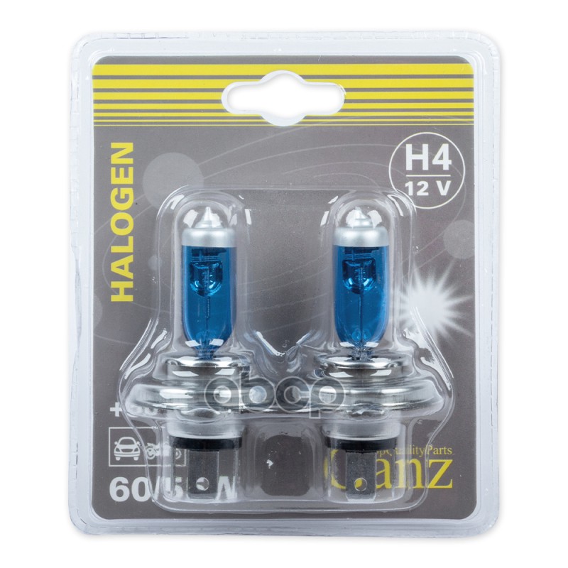 Лампа 12V H4 60/55W +50% P43t 5000К GANZ 2 шт. блистер GIP06053 GANZ арт. GIP06053