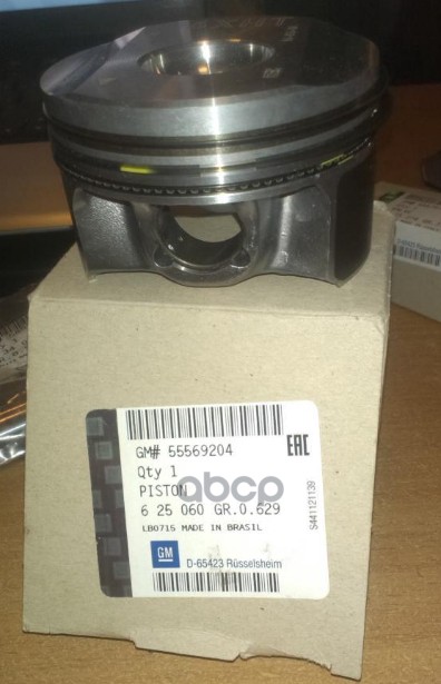 Поршень Двс С Кольцами Opel Astra J (2010>) A16xht,B16xht GENERAL MOTORS арт. 55569204
