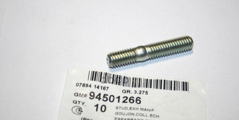 Шпилька Коллектора Chevrolet: Aveo T250/255 2006-2011, Aveo+Kalos(T200) 2003-2008, Lanos (T100) 1998-2002, Spark 100/200/300 ...