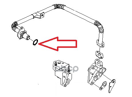 Прокладка клапана рециркуляции выхлопных газов Chevrolet Lacetti GM 96325829 GENERAL MOTORS арт. 96325829