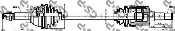 Привод В Сборе Ford Transit Bus (Fd  Fb  Fs  Fz  Fc) GSP арт. 218035