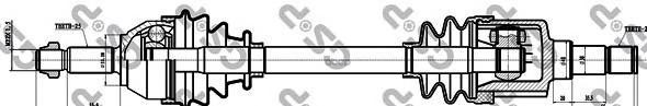 Привод в сборе левый FORD FOCUS (DAW  DBW) GSP арт. 218101
