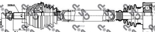 Привод в сборе VW GOLF Mk III (1H1) GSP арт. 261002