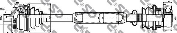 Вал приводной 299111 GSP арт. 299111