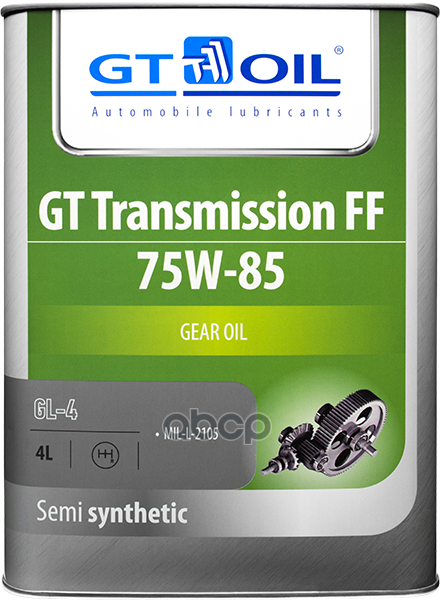 Масло транс. GT Transmission FF  SAE 75W-85  API GL-4  4 л GT OIL арт. 8809059407806