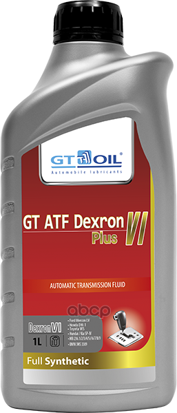 Масло трансмиссионное синтетическое ATF Dexron VI Plus 1л GT OIL арт. 8809059408513