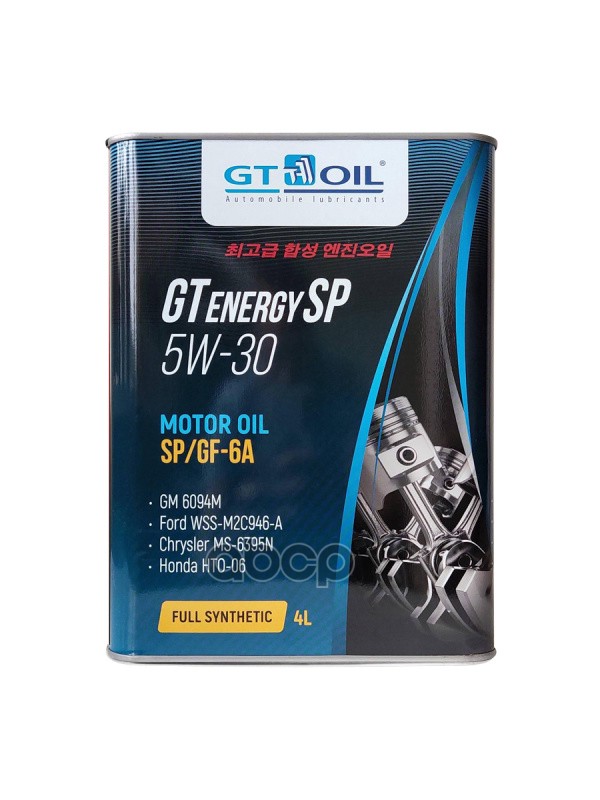 GT OIL Масло моторное синтетическое GT Energy SP 5W30 SP, A1/B1, GF-6A 4л