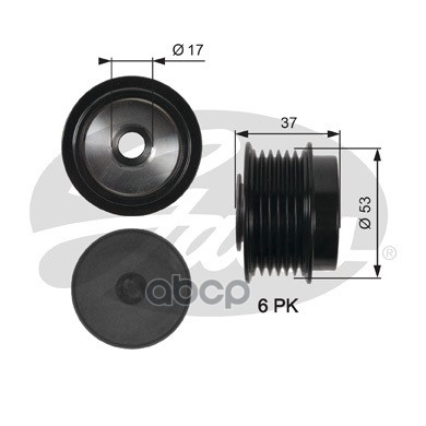Муфта генератора TOYOTA COROLLA E15/E18 1.6/1.8 OAP7015 Gates арт. OAP7015